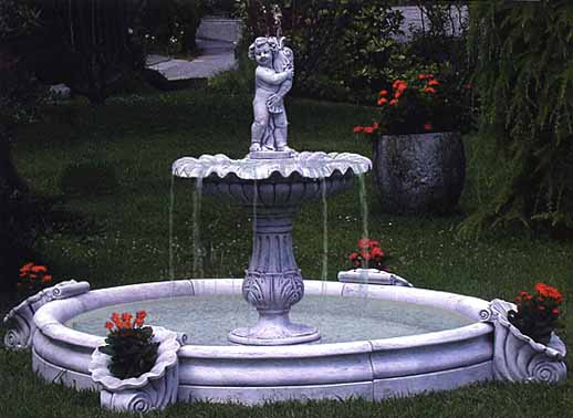 Italian Marble Fountain with Pool